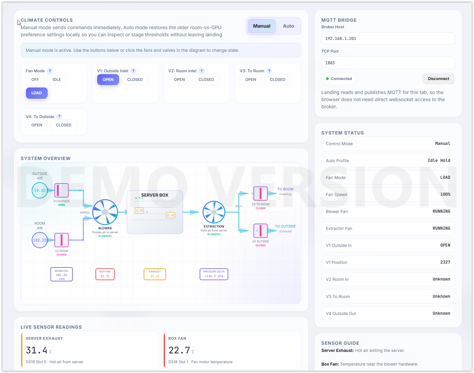 Software system screenshot